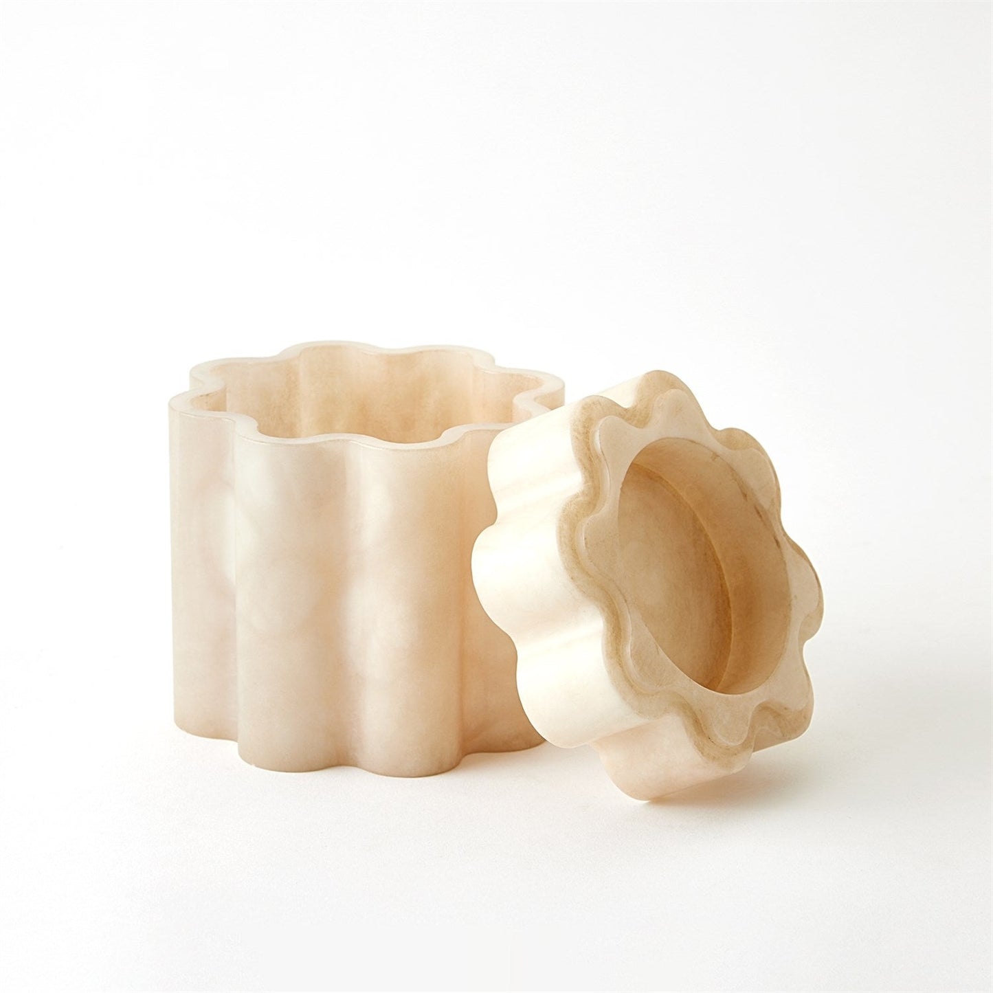Cumulus Alabaster Tall Boxes - Cream