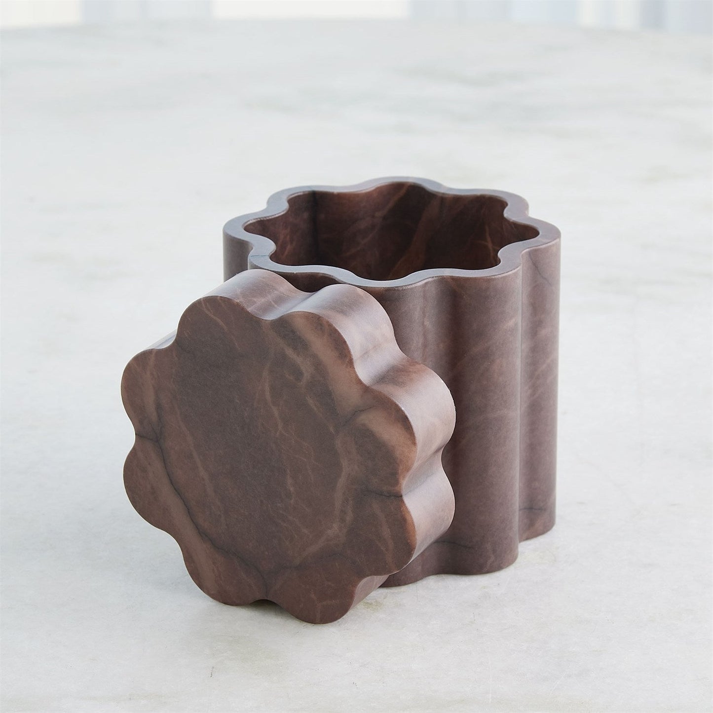 Cumulus Alabaster Tall Boxes - Chocolate