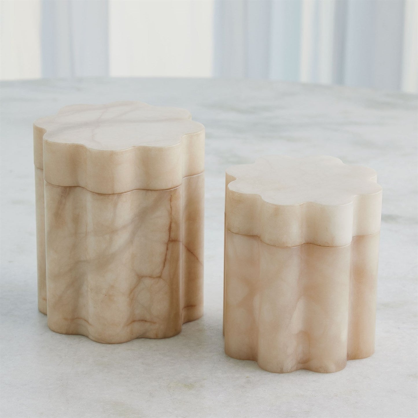 Cumulus Alabaster Tall Boxes - Cream